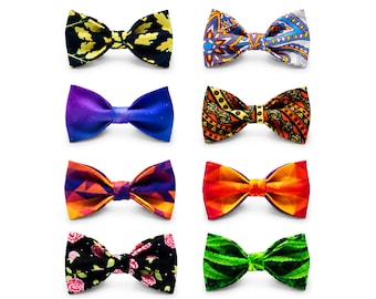 Nœud papillon floral pour homme, Nœud papillon coloré pré-noué, Nœud papillon de mariage de garçons d'honneur, Cadeau pour lui, Noeud papillon fantaisie pour bal de promo