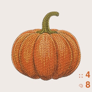 FALLPUMPKIN Machine Embroidery Design - instant download