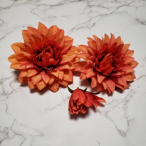 Dahlia Artificial Flower Head For Arrangement, artificial flower, Diy flower arrangement ,real touch artificial Dahlia.
