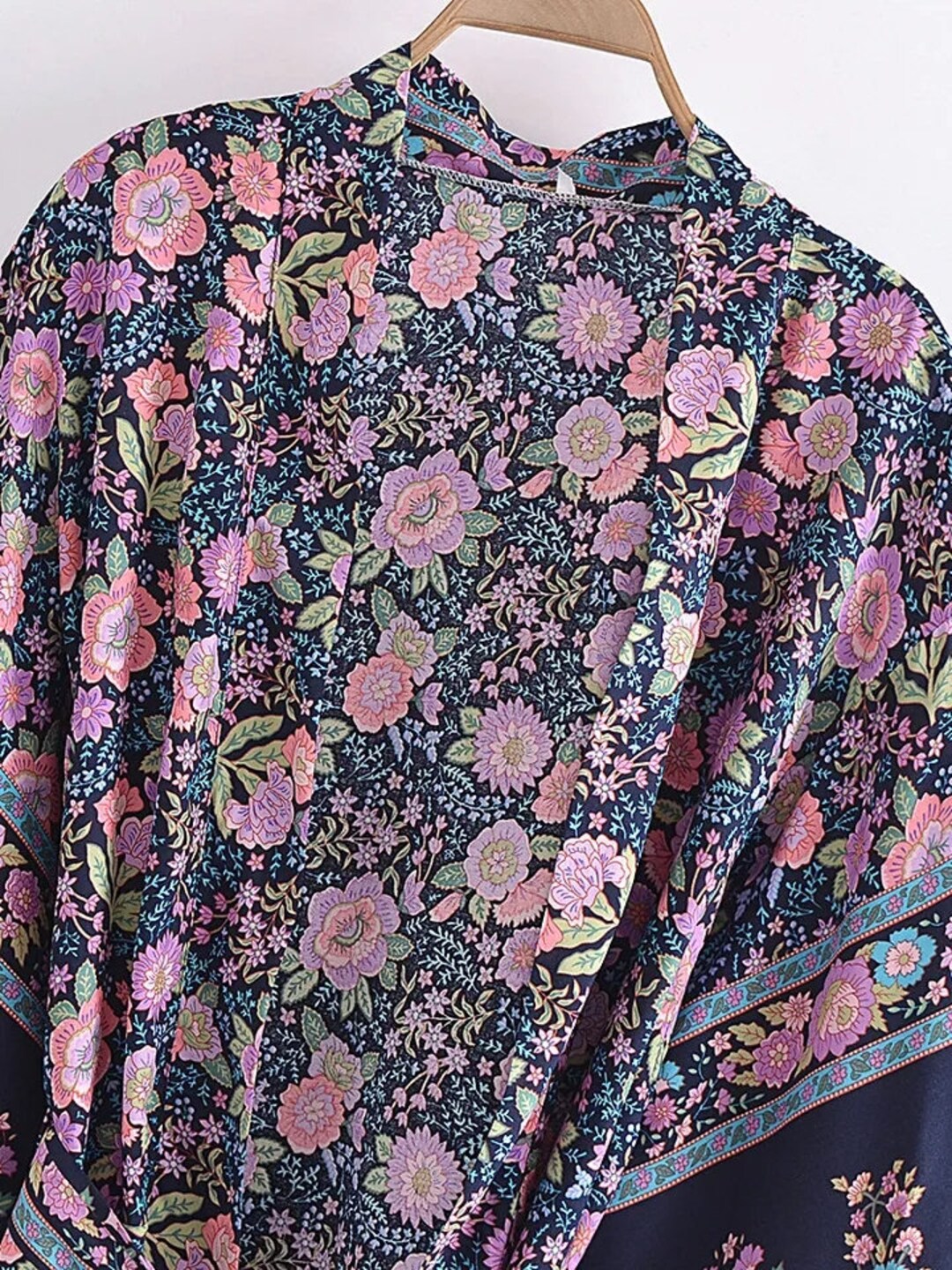 Boho Cotton Ladies Kimono Robes – Soft & Breathable Cover-Up