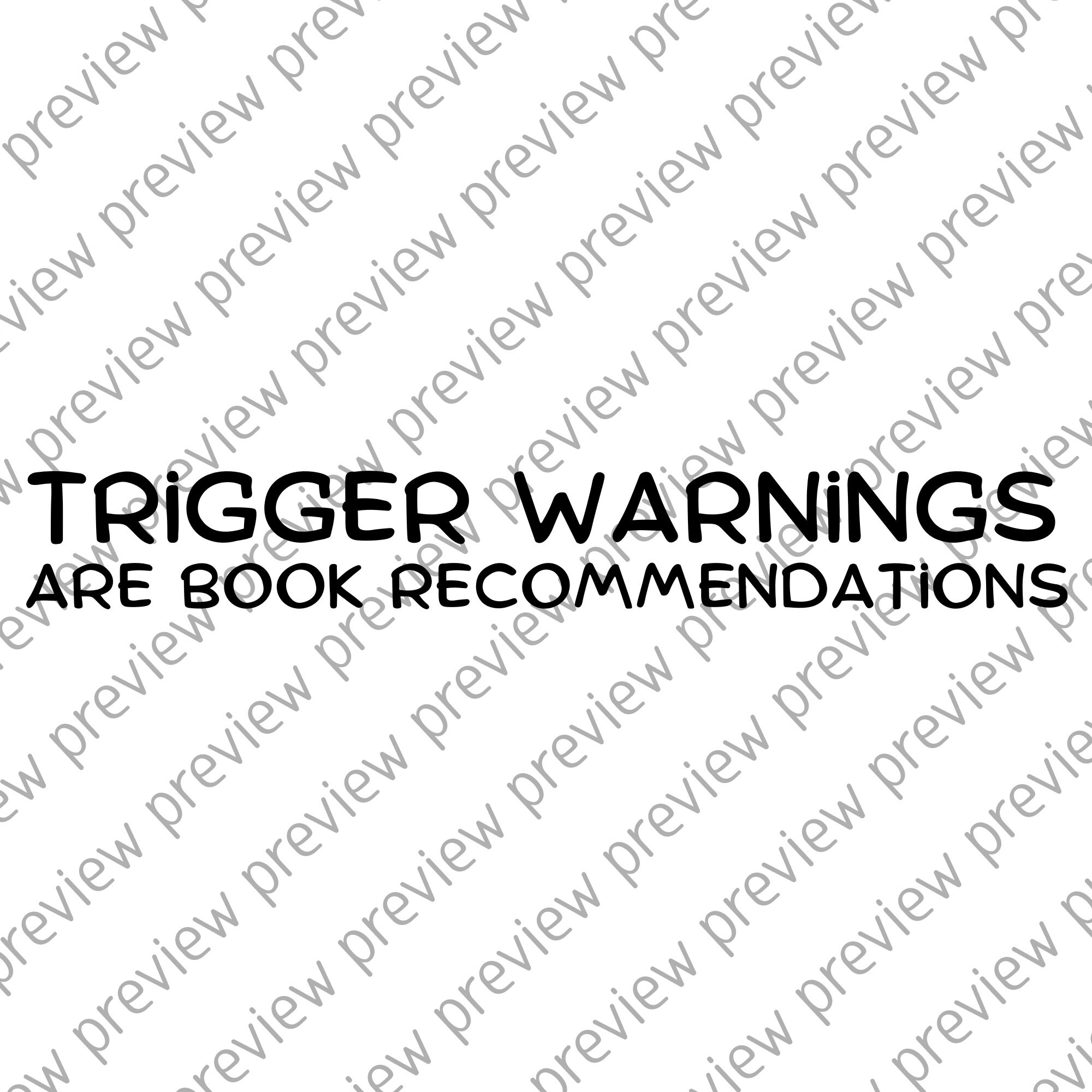Trigger Warning SVG Etsy