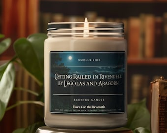 Huele a ser criticado en Rivendel por Legolas y Aragorn Vela de soja perfumada / Velas Merch de la Tierra Media, Regalo divertido del Señor de los Anillos