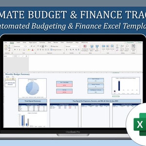 ULTIMATE Monthly Budget Planner & Tracker for Excel, Includes Savings Tracker, Debt Snowball Calculator, and Smart Calendar