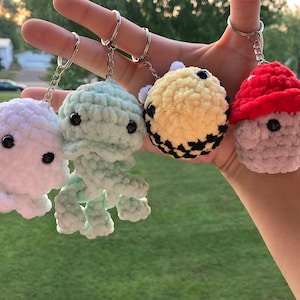 AllForJoyCrochetCo Crochet Animal Keychains