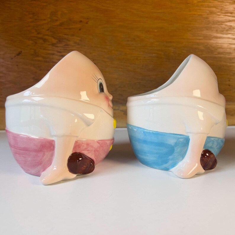 Vintage 1960s Humpty Dumpty Ceramic Planters by Relpo - Etsy