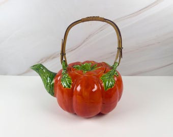 Vintage 1950s Tomato Teapot by Maruhon Ware Japan