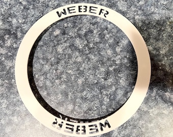 Weber Genesis I - IV & 1000-5000 - White Wall Wheel Inserts  / 188mm or 7 3/8&quot; - Set of 2
