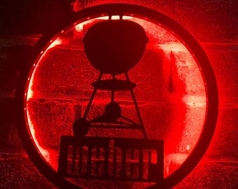 Weber Kettle LED Sign: 3D Printed Grill Art