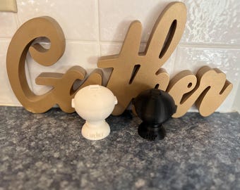 Weber Kettle Salt and Pepper Shakers: 3D Printed BBQ Decor