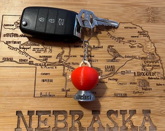 3D Printed BBQ Kettle Key Chain - Weber Style Grill - Gift for BBQ Enthusiasts
