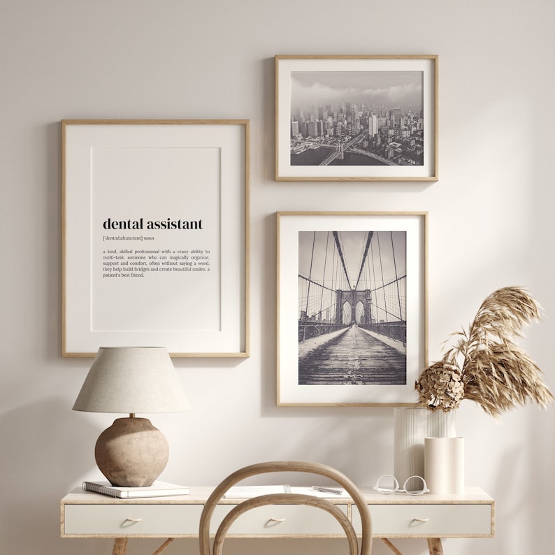 Dental Assistant Definition Print Dictionary Poster Quote Etsy