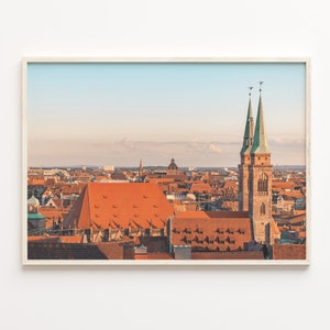 Nuremberg Colorful Poster Print, Nuremberg Photo Wall Art, Nuremberg Decor, Nuremberg Travel Print, City Map, C18-241
