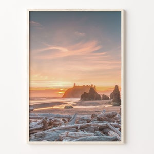 Olympic National Park Colorful Poster Print, Olympic National Park Photo Wall Art, Wall Decor, Travel Print, City Map, C18-174