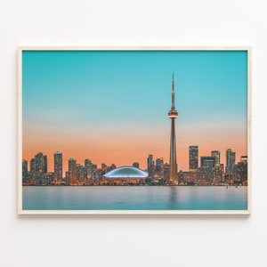 Toronto Colorful Poster Print, Toronto Photo Wall Art, Toronto Wall Decor, Toronto Travel Print, City Map, C18-298