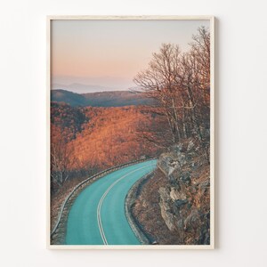 Autumn Road Bunt Poster Druck, Autumn Road Foto Wandkunst, Wand Kunst Boho Dekor, Bunt Wandkunst, Fotografie Poster Druck, C18-115