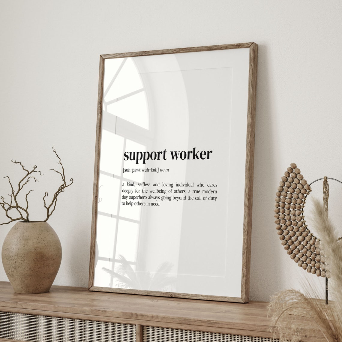 Support Worker Definition Print: Quote Wall Art - Etsy