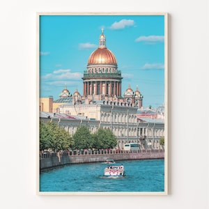 St. Petersburg Posterdruck Russland, St. Petersburg, Russland Fotokunst, Dekor, Sankt Petersburg Reisedruck, Straßenkarte, C18-908