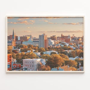 Portland Maine Colorful Poster Print, Portland Maine Photo Art, Wall Decor, Travel Print, Portland Maine Street Map Poster, C18-629