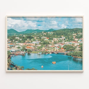 Saint Lucia Colorful Poster Print, Saint Lucia Photo Wall Art, Saint Lucia Wall Decor, Travel Print, Saint Lucia Street Map Poster, C18-607