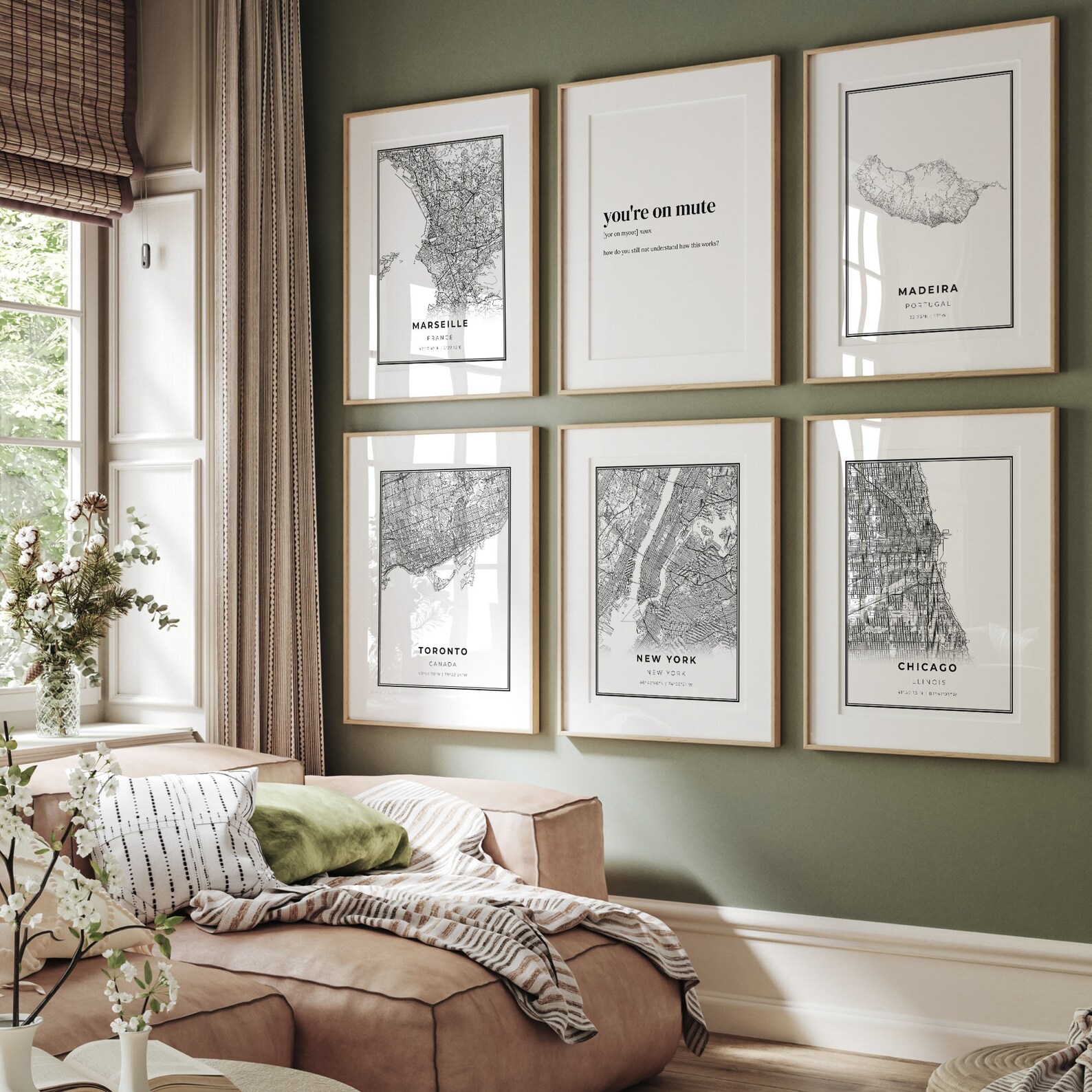 You're on Mute Definition Print, Dictionary Poster, Quote Wall Art