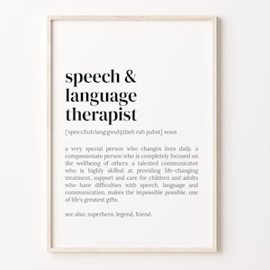 Logopädin Definition Print, Wörterbuch Poster, Zitat, Sprachtherapeutin, Logopädin, Geschenk für Therapeuten, C17-431
