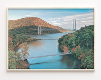 Hudson Valley Print: Scenic Bridge Photo, Travel Wall Art