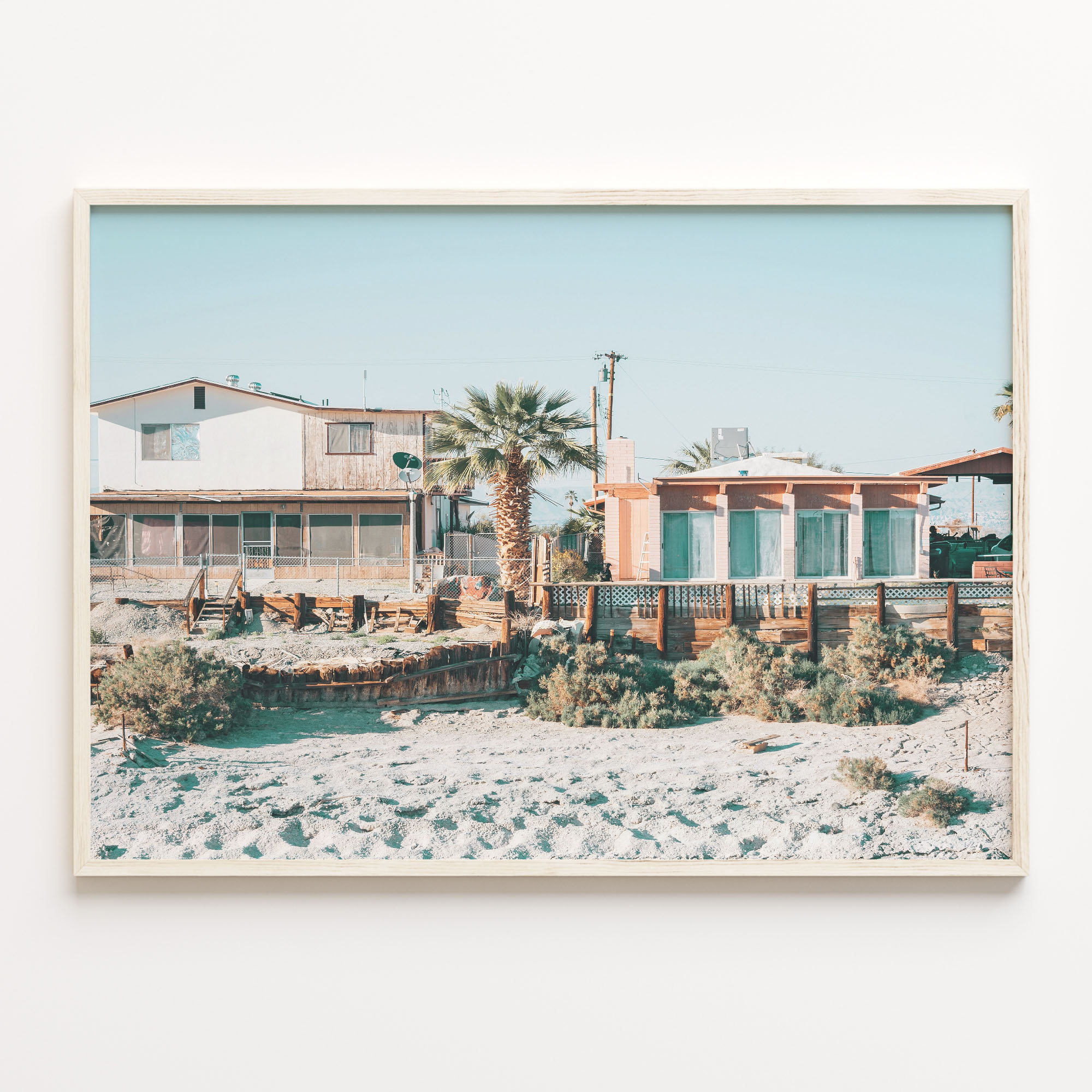 Beach Houses Colorful Poster Print, Beach Houses Photo Wall Art, Wall Art Boho Decor, Photography Poster Print, Colorful Wall Art, C18-497