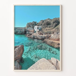 Menorca Colorful Poster Print, Menorca Photo Wall Art, Menorca Wall Decor, Menorca Travel Print, Menorca Street Map Poster, C18-964