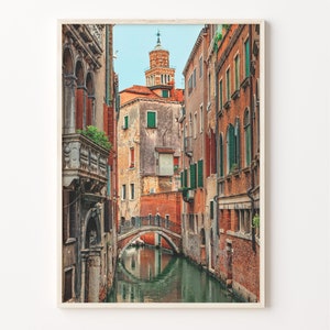 Venedig Bunte Posterdruck, Venedig Foto Wandkunst, Venedig Wand-dekor, Venedig Reise Druck, Venedig Straßenkarte Poster, Stadtplan, C18-878