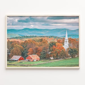 Vermont Colorful Poster Print, Vermont Photo Wall Art, Vermont Wall Decor, Vermont Travel Print, Vermont Street Map Poster, C18-520