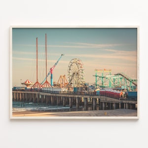 Jersey Shore Colorful Poster Print Horizontal, Jersey Shore Photo Wall Art, Jersey Shore Decor, Travel Print, Street Map Poster, C18-453