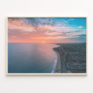 Newport Beach Bunt Poster Druck, Newport Beach Fotokunst, Newport Strand Dekor, Reise-Druck, Newport Beach Street Karte Poster, C18-669