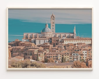 Siena Italy Poster Print: Colorful Cityscape Wall Art