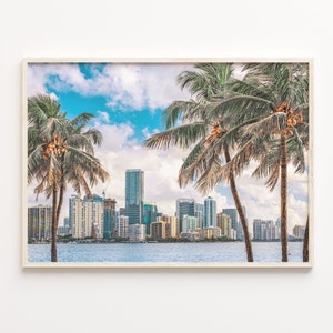 Miami Colorful Poster Print, Miami Photo Wall Art, Miami Wall Decor, Miami Travel Print, City Map, Miami Street Map Poster, C18-358