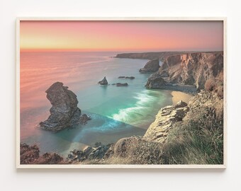 Sunset Cliffs Poster Print: Coastal Photo Art