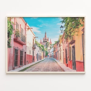Guanajuato Colorful Poster Print Horizontal, Guanajuato Photo Wall Art, Wall Decor, Travel Print, Guanajuato Street Map Poster, C18-376