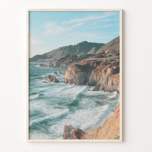 Big Sur Colorful Poster Print, Big Sur Photo Wall Art, Big Sur Wall Decor, Big Sur Travel Print, City Map, C18-3