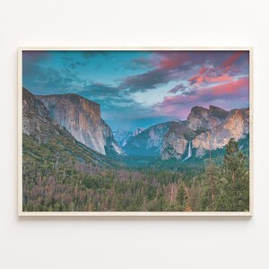 Yosemite National Park Colorful Poster Print, Yosemite National Park Photo Art, Wall Decor, Travel Print, Street Map Poster, C18-506