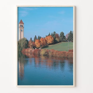 Spokane Colorful Poster Print, Spokane Photo Wall Art, Spokane Wall Decor, Spokane Travel Print, Spokane Street Map Poster, C18-915