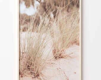 Wild Grass Photo Print: Boho Coastal Wall Art