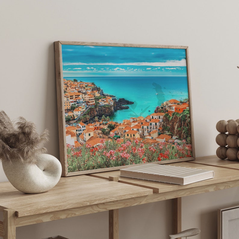 Portugal Coastline Art Print: Colorful Travel Poster image 2