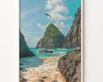 Brazil Beach Print: Fernando de Noronha Coastal Wall Art