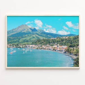 Martinique Colorful Poster Print, Martinique Photo Wall Art, Martinique Wall Decor, Travel Print, Martinique Street Map Poster, C18-709