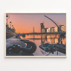 Dublin Colorful Poster Print Horizontal, Dublin Photo Wall Art, Dublin Wall Decor, Dublin Travel Print, Dublin Street Map Poster, C18-577