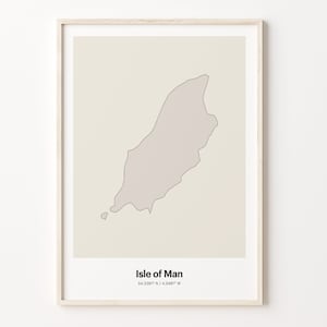 Isle of Man Print, Manx Gift, Minimalistic Country Map Poster, IM Line Art, Neutral wall art, C24-87