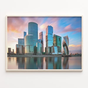 Moskau Bunt Posterdruck Russland, Moskau Foto Wandkunst, Moskau Wanddekor, Moskau Reisedruck, Moskau Straßenkarte Poster, C18-681