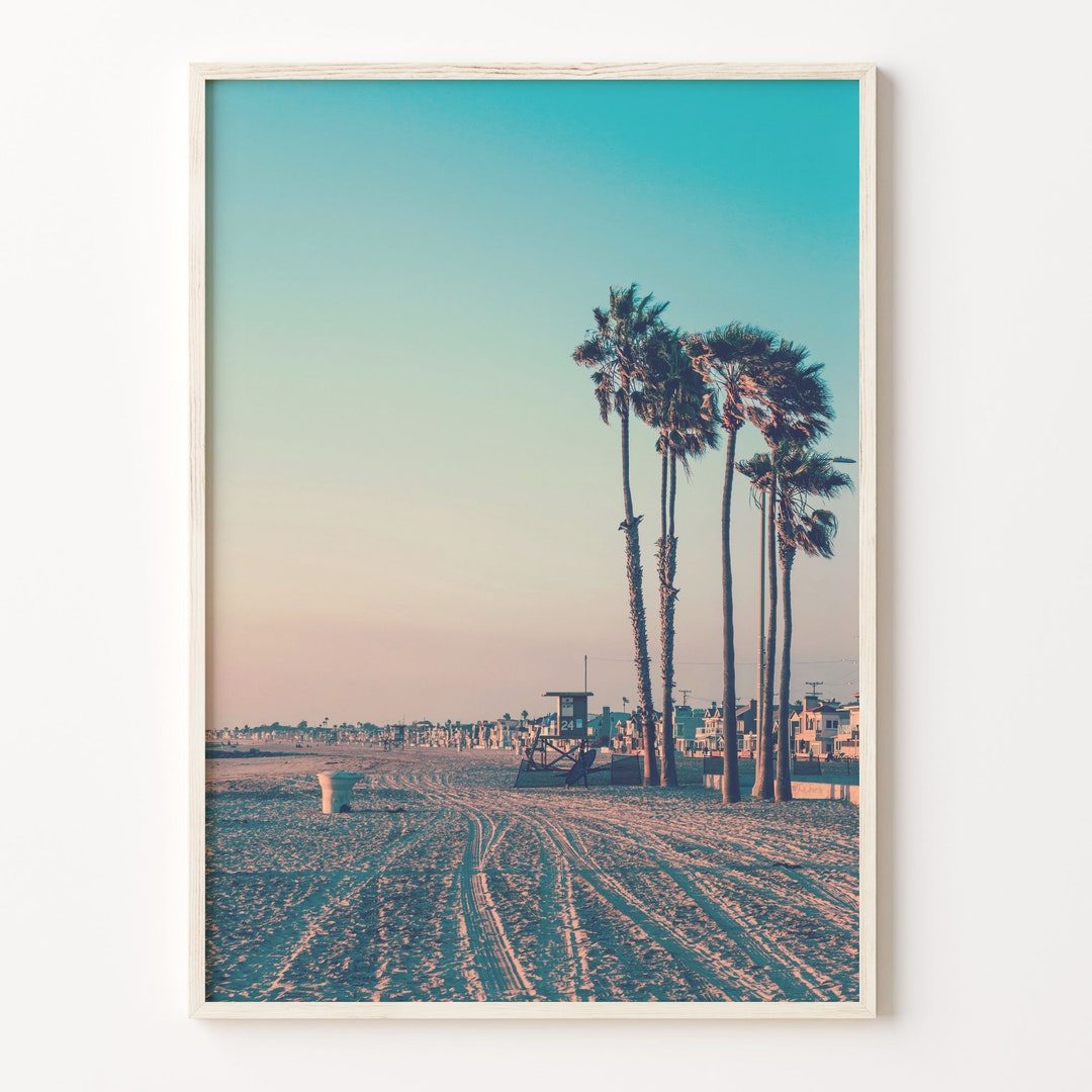 Newport Beach Colorful Poster Print, Newport Beach Photo Art, Newport ...