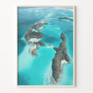 Palau Oceania Colorful Poster Print, Palau Photo Wall Art, Palau Wall Decor, Palau Travel Print, City Map, Palau Street Map Poster, C18-169
