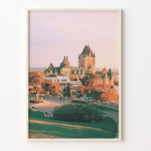 Quebec City Colorful Poster Print, Quebec City Photo Wall Art, Quebec City Wall Decor, Travel Print, Quebec City Street Map Poster, C18-936