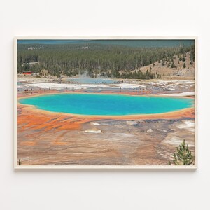 Yellowstone Nationalpark Bunt Posterdruck, Yellowstone Nationalpark Fotokunst, Dekor, Reise-Druck, Straßenkarte Plakat, C18-509